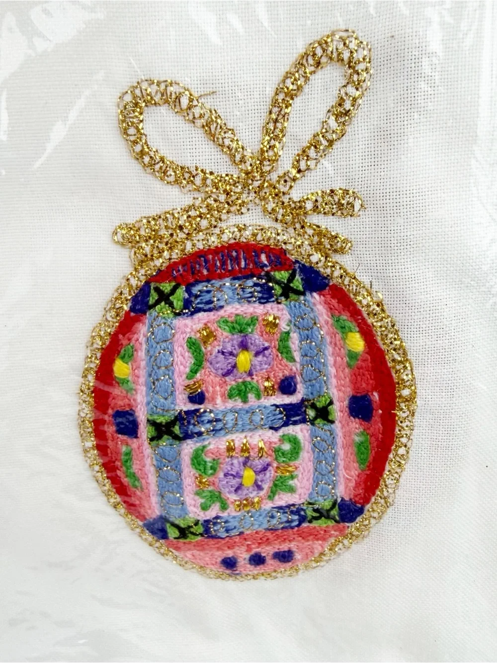FOUR Vintage Lillian Vernon Easter Egg Guest Towels 1997 Embroidered Cotton New